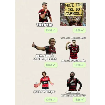 Figurinhas Engraçadas Flamengo android App screenshot 0