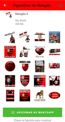 Figurinhas Engraçadas Flamengo android App screenshot 4